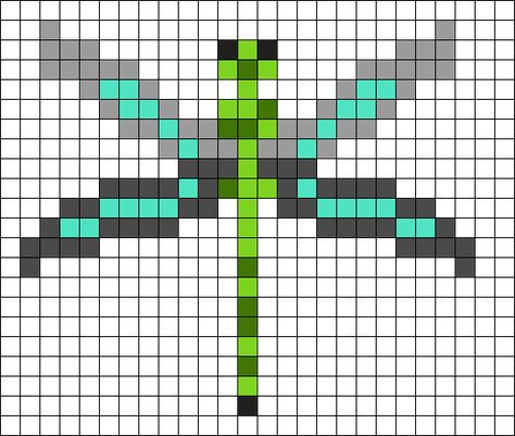 Dragonfly Perler Bead Pattern, Melt Beads, Kandi Cuff Patterns, Kandi Cuffs, Rhinestone Fabric, Beaded Dragonfly, Fuse Bead Patterns, Kandi Cuff, Pony Bead Patterns