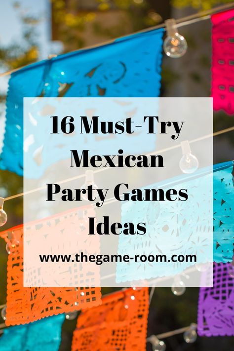 Add extra excitement to your Cinco de Mayo celebration with these 16 must-try Mexican party game ideas! Find inspiration to elevate your fiesta on our blog. Explore now! 🎉🇲🇽 #CincodeMayo #MexicanParty #PartyGames Mexican Theme Games, Fiesta Birthday Party Games, Fiesta Theme Games For Adults, Mexican Theme Party Games For Adults, Mexican Games Party, Mexican Party Games Families, Mexican Fiesta Party Games, Fiesta Theme Party Activities, Mexican Fiesta Games