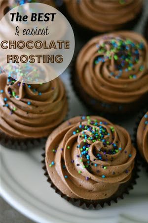 Chocolate Frosting GF Choc Icing, Cupcake Creme, Chocolate Frosting Recipe Easy, Dessert Muffins, Chocolate Frosting Recipes, Sweet Ideas, Icing Recipe, Chocolate Frosting, Yummy Sweets