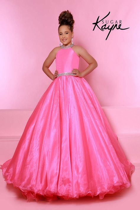 Pageant Dresses For Kids, Yellow Barbie, Organza Outer, Aqua Barbie, Pastel Gown, Abba Costumes, Organza Styles, Kids Pageant Dresses, Bling Belt