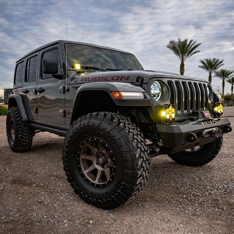 Our Jeep JL equipped with, Stage 8 ICON Vehicle Dynamics 2.5" Supsension System, ICON Alloys Rebound's 17" wrapped in 37" Toyo Tires Op Jeep Wrangler Big Tires, Big Jeep, Jeep Upgrades, Auto Jeep, Jl Wrangler, Jeep Wheels, Custom Jeep Wrangler, Wrangler Sahara, Custom Pickup Trucks