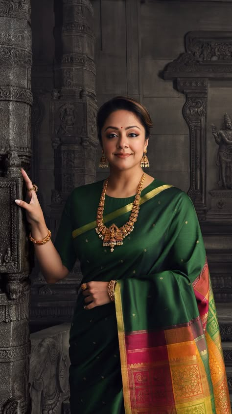 Jyotika (@jyotika) • Instagram photos and videos Jothika Hd Images, Jothika In Saree, Tattoo Poster, Saree Styling, National Film Awards, Film Producer, Festival Looks, Film Awards, Dragon Tattoo