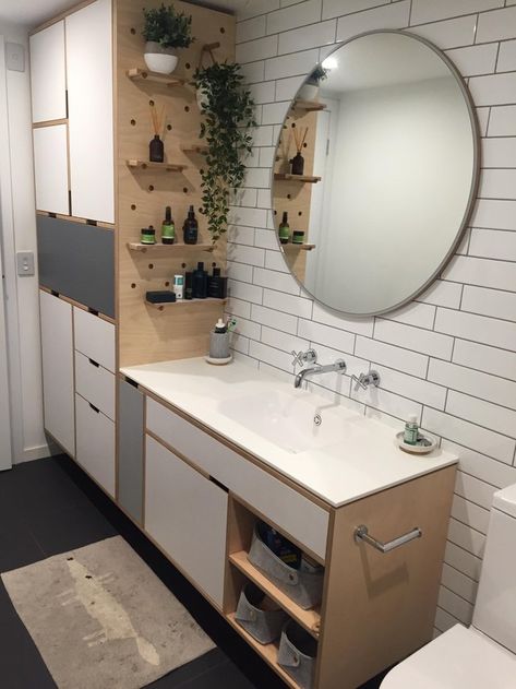 reddit.com: search results - bathroom Pegboard Bathroom, Peg Board Shelves, Fox Accessories, Cabinet Mirror, Subway Tiles Bathroom, Apartment Decorating Living, Bathroom Cabinetry, House Foundation, House Floor Design