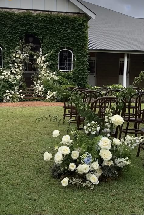 Aisle Entrance Flowers, Ground Floral Arrangements Wedding, Cape Cod Wedding Flowers, Entrance Flowers, Aisle Florals, Floral Arch Wedding, Ceremony Aisle, Air Fresh, Wedding Moodboard