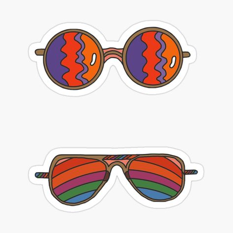 Groovy Sunglasses, Sunglasses Sticker, Tv Head, Head Art, Sticker Pack, Glossier Stickers, Stickers Packs, Art Drawing, Drawing Ideas