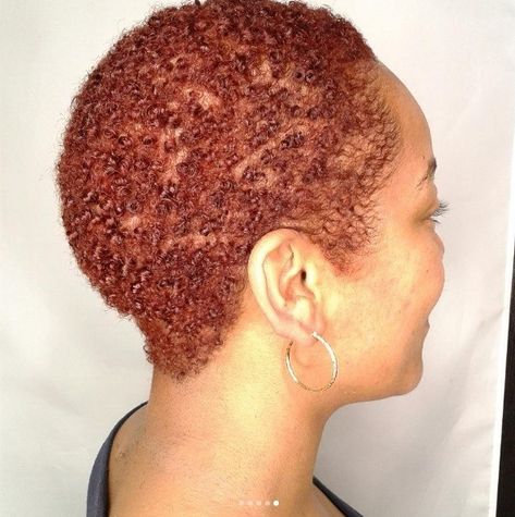 Short Copper Hair On Black Women, Short Hair Colour Ideas, Rich Copper Hair, Deep Copper Hair, Copper Short Hair, Copper Hair Colour, Small Afro, Copper Hair Ideas, Copper Red Hair Color