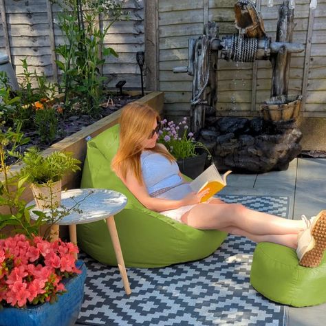 Our Extra Large Classic Beanbag is a perfect way to add style and comfort to your space.. available in a wide variety of colours 🌞 📷 @at_home_with_betty #summer #summergarden #summerhouse #summervibes #july #gardenparty #rucomfy #MadeInBritain Interior Styles Guide, Cool Bean Bags, Gaming Furniture, Kids' Furniture, Public Architecture, Space Available, Uk Homes, Garden Seating, Vintage Interior