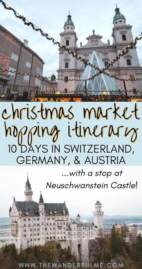 Christmas Market Itinerary, Germany In Winter, Switzerland Christmas, Best Christmas Vacations, Christmas Travel Destinations, Christmas Markets Germany, Christmas Marketing, Switzerland Itinerary, Christmas In Germany