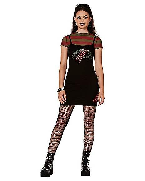 Springwood High School Dress - A Nightmare on Elm Street - Spirithalloween.com High School Dress, High School Dresses, Undergarment Fashion, Home Halloween Costumes, Horror Villains, A Nightmare On Elm Street, School Dress, School Dresses, Elm Street