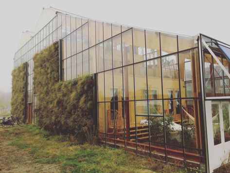 Greenhouse Attached To House, Giant Steps, Tiny Steps, Home Greenhouse, Eco Architecture, Wood Building, House In Nature, Building Permits, Glass House