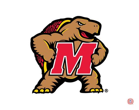 Maryland Terrapins mascot logo Ohio Stadium, Maryland Terrapins, Logo Shapes, Terrapin, University Of Maryland, College Park, Wake Forest, College Logo, Big Ten