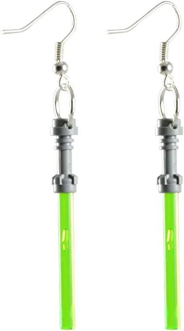 Lego Lightsaber, Lego Jewelry, Star Wars Light, Star Wars Light Saber, Earrings Star, Lego Pieces, Spring Earrings, Polymer Clay Jewelry Diy, Buy Lego