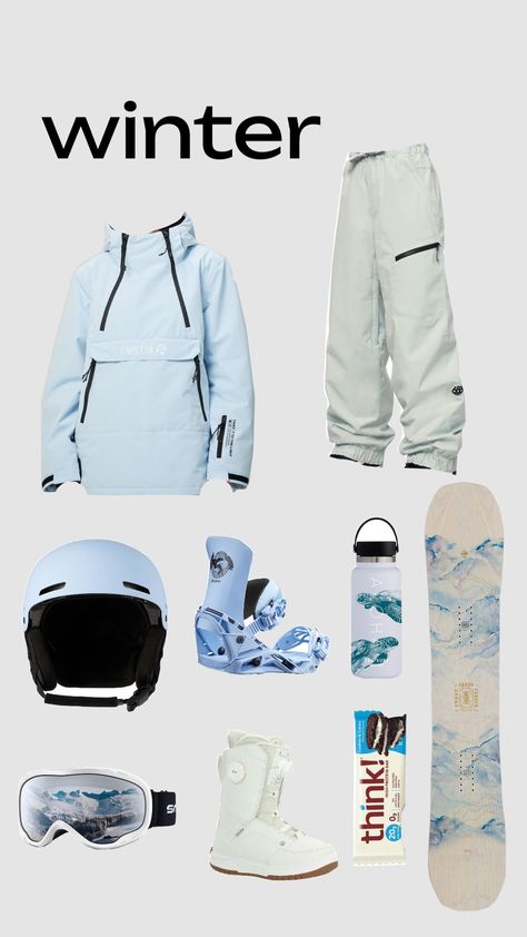 Cute Snowboards, Snowboarding Equipment, Ski Outfits, Snowboard Gear, Snowboarding Trip, Christmas Fits, Ski Club, Camping Aesthetic, Snow Gear