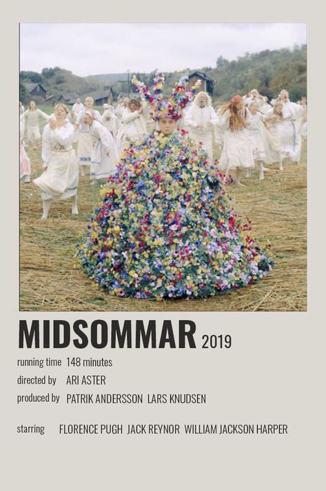 Midsommar Indie Movie Posters, Polaroid Posters, Iconic Movie Posters, Movie Card, Film Posters Minimalist, Film Poster Design, Polaroid Poster, Film Posters Vintage, Movie Poster Wall