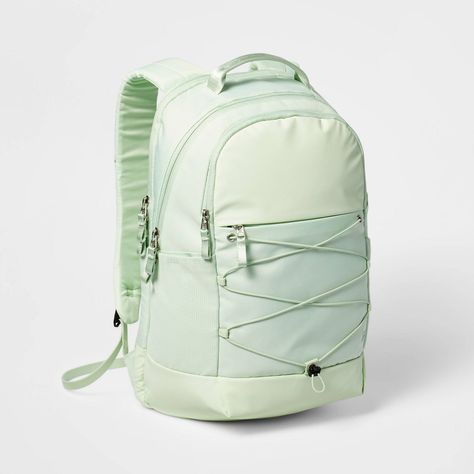 Sporty 19" Backpack Mint Green - All in Motion™ | Target Simple Backpacks For School, All In Motion Backpack, Cheap Backpacks For School, Good Backpacks For Middle School, Big Backpacks For High School, Book Bags For Middle School, Cute Backpack For School, Teen Girl Backpacks, Green Backpacks For School