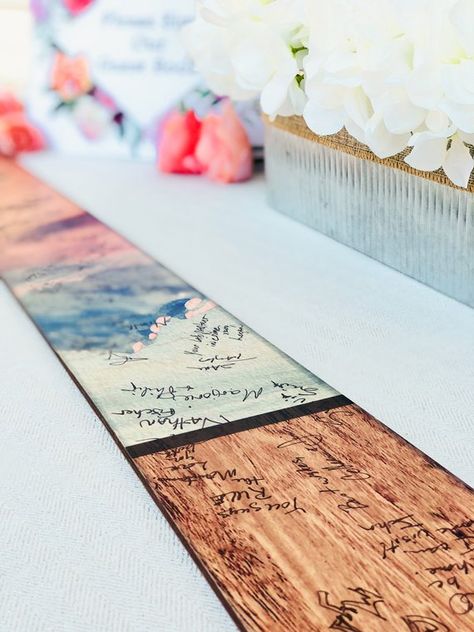 Guest Book / Wedding Guest Book Alternative / Wedding Guest | Etsy Alternative Wedding Guest Book Ideas, Boys Growth Chart, Ski Signs, Wedding Guest Book Ideas, Alternative Wedding Guest Book, Halloween Menu, Wood Photo Prints, Growth Chart Ruler, Guest Book Wedding