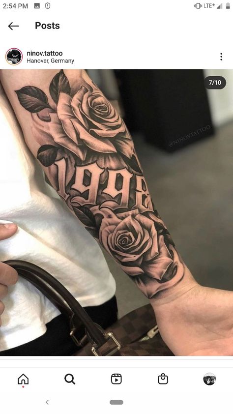 Sleeve Tattoos For Guys Forearm, Tattoos For Guys Forearm, Sleeve Tattoos For Guys, Half Sleeve Tattoos Forearm, Half Sleeve Tattoos, Rose Tattoos For Men, Men Tattoos Arm Sleeve, Forarm Tattoos, Forearm Tattoo Design