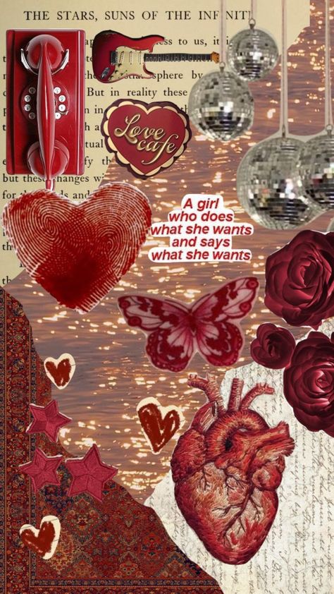 Red Valentines Aesthetic Background, Dark Red Valentine Aesthetic, Valentines Vintage Aesthetic, Grunge Valentines Aesthetic Wallpaper, Dark Valentine Aesthetic, Valentines Wallpaper Vintage, Red Aesthetic Shuffles, Red Collage Art, February Wallpaper Aesthetic Collage