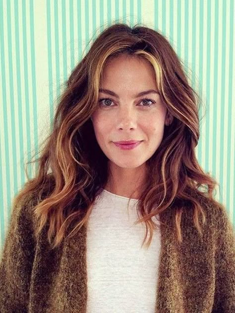 Brunette Ideas, Michelle Monaghan, Best Hair, Great Hair, Brunettes, Celebrities Female, Hair Looks, Hair Goals, Her Hair