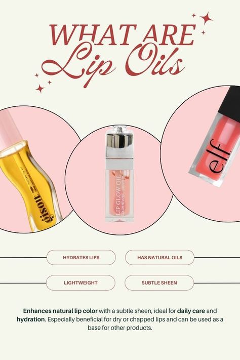 Keep your lips hydrated and smooth with lip oils! Explore their benefits and find your perfect match now. Lip Oils, Natural Lip Colors, Enhance Your Beauty, Oil Benefits, Lip Hydration, Chapped Lips, Lip Glow, Your Lips, Beauty Routine