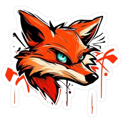 Decorate laptops, Hydro Flasks, cars and more with removable kiss-cut, vinyl decal stickers. Glossy, matte, and transparent options in various sizes. Super durable and water-resistant. Graffiti head of a fox. Mammals, Graffiti, Kiss Cut, Decorate Laptops, Vinyl Decal Stickers, Vinyl Decal, Fox, Water Resistant, Kiss