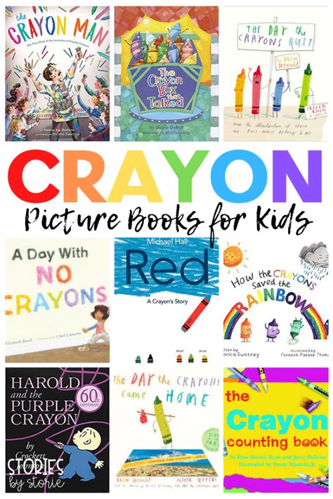 Crayon-Themed Picture Books for the Primary Classroom Teaching Expectations, Crayon Classroom, Crayon Themed Classroom, Crayon Days, Crayon Book, Build Classroom Community, Picture Book Activities, Box Of Crayons, Diy Preschool