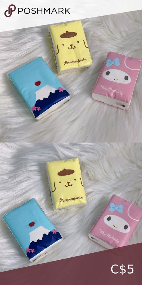 New Miniso Japan Sanrio Mini Tissue Packs Mini Tissue Pack, Miniso Japan, Back To School Stuff, Tissue Pack, Japan Garden, Back To School Essentials, What's In My Bag, School Clothes, School Essentials