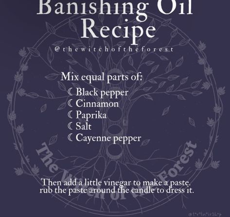 Oil Magical Properties, Essential Oil Properties Witchcraft, Reversal Oil Recipe Witchcraft, How To Make Anointing Oil Witchcraft, Essential Oils Properties, Anointing Oil Recipe Wicca, Magick Oil, Candle Dressing, Oil Recipes