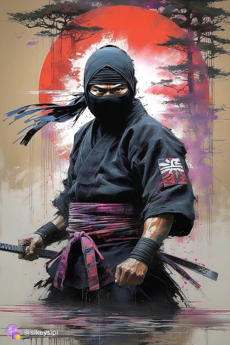 Immerse yourself in the world of hidden warriors with our collection of ninja neuro art. These images showcase their artistry and stealth, combining tradition with modern technology. #Ninja #NeuroArt #Art #Technology #SecretMasters Shinobi Art, Ninja Master, Japanese Art Samurai, Wolf Warriors, Arte Ninja, Samurai Wallpaper, Superhero Poster, Samurai Artwork, Ninja Art