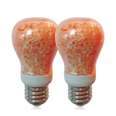 Product of the Himalayan Glow Collection, this pure pink salt light bulb is a great accent and decorative addition to home and office spaces. It operates the same as any light bulb, coming in three wattage sizes to adhere to your personal needs. These include 5 watts, 7 watts, and 11 watts that are all LED bulbs. These Himalayan Pink salt bulbs are manufactured as an LED bulb with the purest natural salt in the world encased around it. Because of this precise design, the bulb can emit a beautifu Pink Himalayan Salt Lamp, Pink Salt Lamp, Salt Light, Salt And Light, Salt Lamp, Dimmable Led Lights, Himalayan Pink Salt, Pink Salt, Light Bulb Types