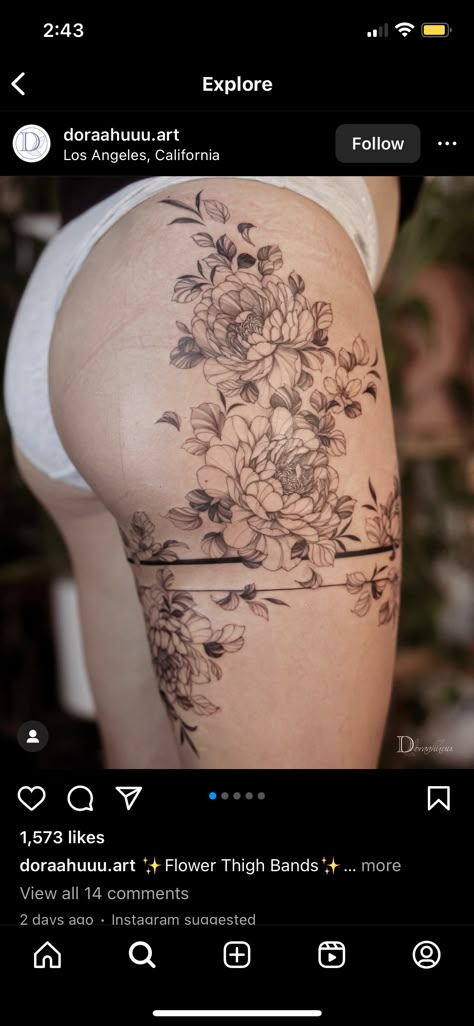 Band Tattoo Women, Thigh Band Tattoo Women, Thigh Band Tattoo, Png Tattoo, Floral Hip Tattoo, Leg Band Tattoos, Tattoo On Thigh, Thigh Band, Vampire Tattoo