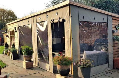 Bespoke Gazebo Side Panels | Premium Quality | Specialised Canvas Outside Gazebo, Gazebo Side Panels, Gazebo Curtains, Curtains Uk, Hereford Cattle, Gazebo Ideas, Outdoor Covered Patio, Gazebo Plans, Outdoor Bbq Kitchen