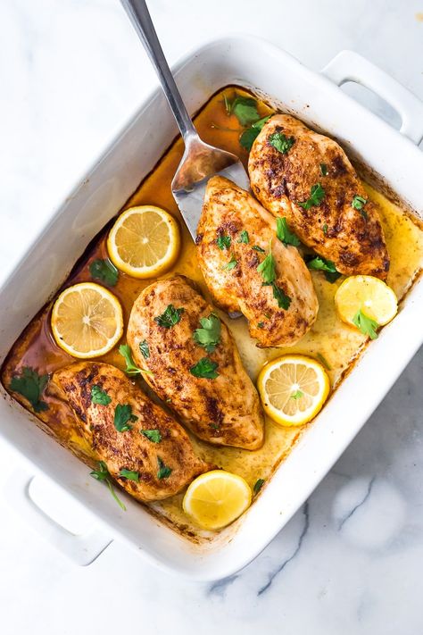 Baked Chicken Breast- the formula for the easiest, best, fastest, most flavorful, juiciest chicken breast every single time!  Healthy and easy, this takes just 10 minutes of hands on time! #chickenbreast #bakedchicken #easychicken #chickenrecipes #roastedchicken #chickenmarinade, #healthychicken Juiciest Chicken Breast, Simple Baked Chicken, Juiciest Chicken, Sunday Prep, Easy Baked Chicken Breast, Leftover Chicken Breast, Feasting At Home, Mediterranean Cooking, Chicken Baked