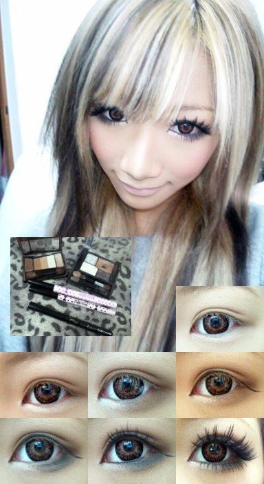 Rokku Gyaru Hair, Gal Makeup, Rokku Gyaru, Gyaru Hair, Gyaru Aesthetic, Gyaru Makeup, 일본 패션, Makeup Tut, Gyaru Fashion