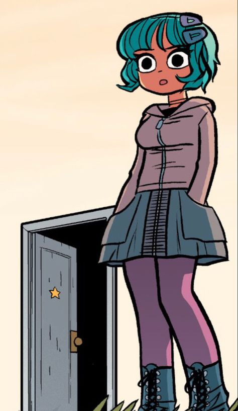 Ramona Flowers Comic, Ramona Scott Pilgrim, Bryan Lee O Malley, Scott Pilgrim Comic, Bryan Lee, Ramona Flowers, Scott Pilgrim Vs. The World, Alt Outfits, Vs The World