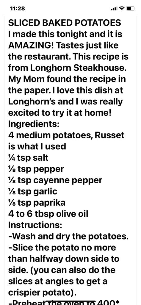Longhorn Sliced Baked Potatoes, Longhorn Steakhouse Sliced Baked Potatoes, Sliced Baked Potatoes, Baked Potato Slices, Longhorn Steakhouse, Potato Slices, Steak House, Silly Dogs, Baked Potatoes