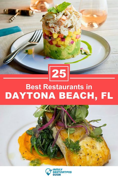 25 Best Restaurants in Daytona Beach, Florida Daytona Beach Restaurants, Unique Cafe, Dinner Restaurants, Florida Restaurants, Best Steak, Unique Restaurants, Family Destinations, Daytona Beach, Mexican Restaurant