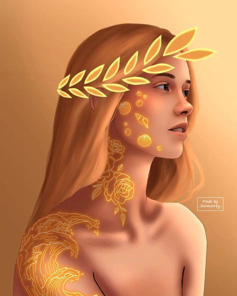 Kamila on Instagram: “Calypso as a greek goddess🐚💛 Who's next? . . . . . . . . . . . #percyjackson #pjo #calypso #summer #percyjacksonfanart #pjofanart…” Calypso Fanart, Calypso Percy Jackson, God Fanart, Pjo Characters, The Kane Chronicles, Percy Jackson Fanfic, Pjo Fanart, Percy Jackson Wallpaper, Percy Jackson Head Canon