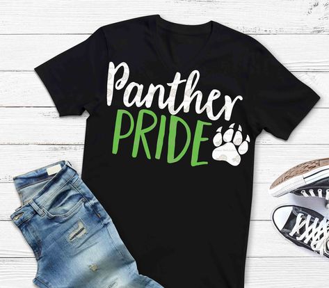 Lemons Print, Spirit Wear Designs, School Spirit Shirts Designs, Panthers Svg, Panther Pride, School Shirt Designs, Panther Shirts, Pride Svg, School Spirit Wear