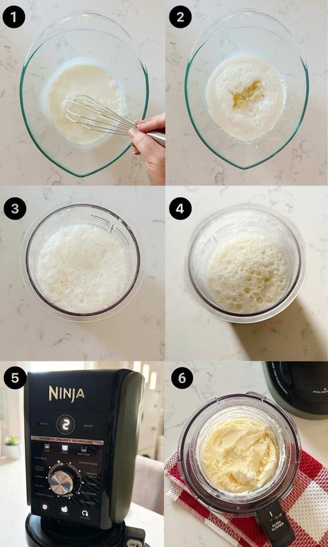 Step by step instructions on how to make pina colada ice cream in the Ninja Creami. This coconut pineapple ice cream is so delicious and made with simple and easy ingredients. Ninja Creami Pina Colada Drink, Pina Colada Ice Cream, Coconut Ice Cream Recipes, Pina Colada Drinks, Pineapple Ice Cream, Pint Of Ice Cream, Ice Cream Mixture, Dairy Free Ice Cream, Ice Cream Ingredients