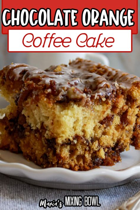 Orange Roll Coffee Cake, Orange Coffee Cake, Classic Coffee Cake, Chocolate Orange Cake, Chocolate Cake With Coffee, Orange Chocolate Cake, Fresh Orange Juice, Coffee Cake Recipe, Orange Chocolate