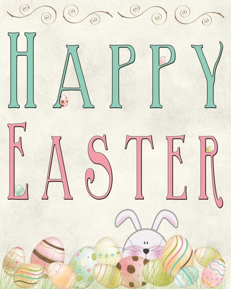 Happy Easter Printable, Easter Printables Free, Happy Easter Everyone, Easter Images, Easter Blessings, Easter Parade, Flamingo Party, Easter Printables, Easter Time