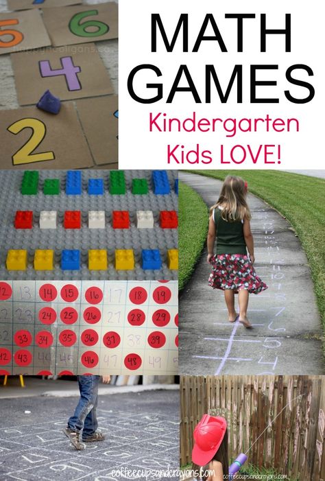 Active Math Games for Kindergarten and Preschool Kids! Kindergarten Rotations, Active Math Games, Math Games For Kindergarten, Games For Kindergarten, Kindergarten Math Games, Montessori Bedroom, Disney Babies, Baby Montessori, Montessori Room