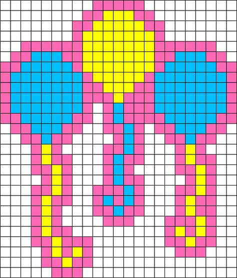 Pinkie Pie Cutie Mark Perler Bead Pattern / Bead Sprite Pinkie Pie Perler Bead Pattern, Mlp Bead Patterns, Mlp Cross Stitch, Kidcore Perler Bead Patterns, Perler Bead Patterns Mlp, Mlp Kandi Pattern, Mlp Kandi, Pinkie Pie Cutie Mark, Mlp Pixel Art