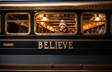 Polar Express Theme, Portrait Backdrop, Train Christmas, Composite Photography, Holiday Portraits, Pole Nord, Luxury Train, Photo Editing Tools, Composition Photography