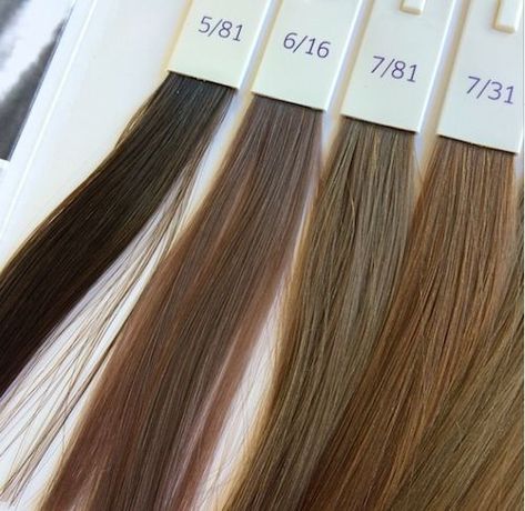 Wella Professionals Illumina Wella Illumina Color, Brown Hair Color Chart, Wella Illumina, Wella Hair Color, Ash Brown Hair Color, Beauty Hair Color, Hair Color Formulas, Hair Color Chart, Wella Hair