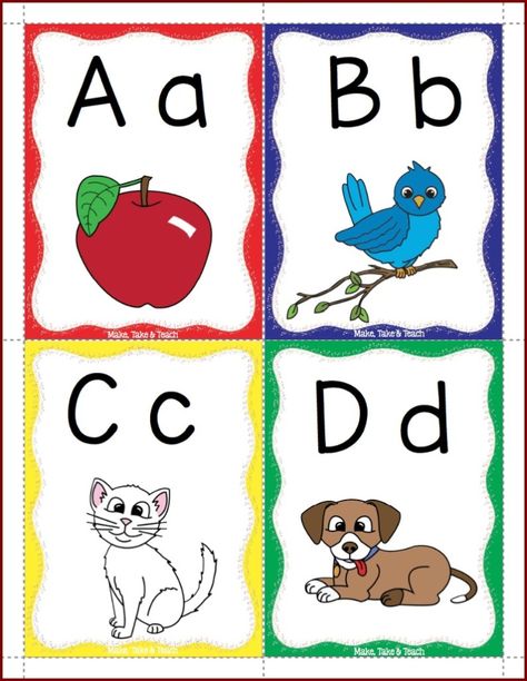 FREE alphabet flashcards! Abc Templates, Alphabet Flash Cards Printable, Flash Card Template, Letter Flashcards, Phonics Flashcards, Kindergarten Freebies, Abc Flashcards, Alphabet Pictures, Classroom Freebies