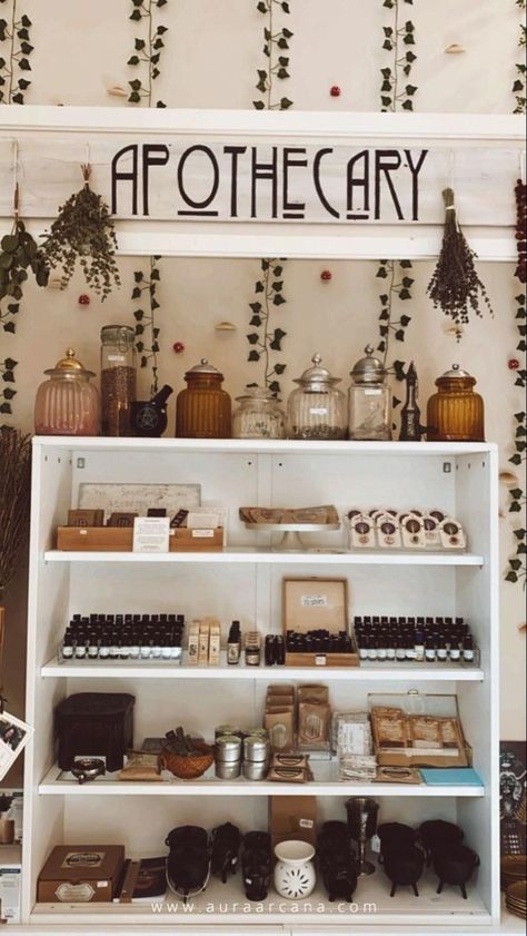 Moody Apothecary Aesthetic, Witchy Salon Suite, Christian Apothecary, Apothecary Market Display, Victorian Apothecary Aesthetic, Apothecary Shop Ideas, Apothecary Store Ideas, Witchy Apothecary Decor, Apothecary Shop Aesthetic