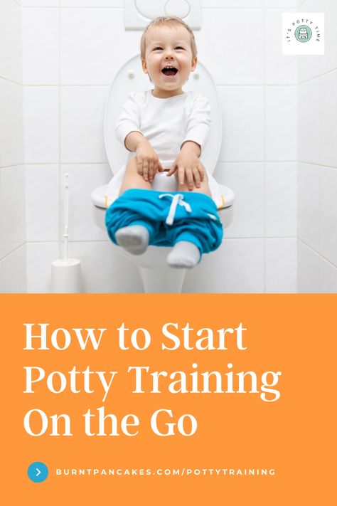 Potty Training on the Go- How to tips Montessori Potty Training, Potty Training Guide, Potty Training Methods, How To Potty Train, Montessori Parenting, Potty Training Boys, Starting Potty Training, Infant Potty Training, Potty Train