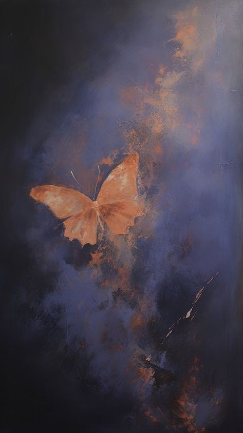 Butterfly painting art creativity. | premium image by rawpixel.com Oil Painting Phone Background, Painting Pfp Aesthetic, Abstract Painting Butterfly, Butterfly Background Wallpapers, Pretty Profile Pictures, Butterfly Background Aesthetic, Fire Watercolor, Image Of Butterfly, Inspo Collage